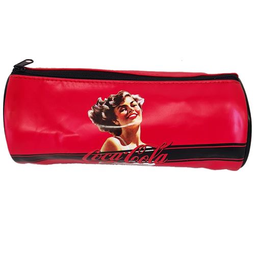 Trousse ronde vinyle Coca-Cola
