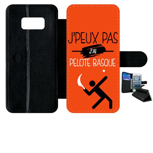 Etui à rabat samsung galaxy s8 j peux pas j ai pelote basque 5