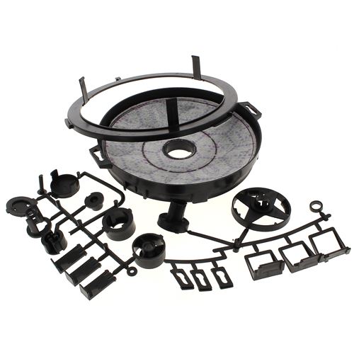 Filtre charbon rond d=209 pour Hotte Rosieres, Hotte Candy, Hotte Airlux, Hotte Far, Hotte Fox
