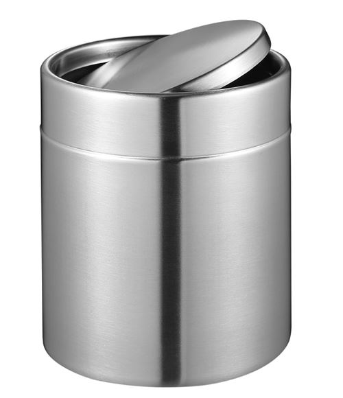 Poubelle de table fancy 1,5l inox mat, eko