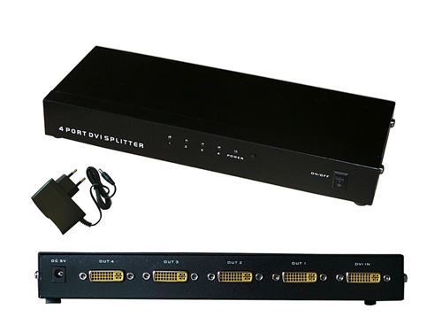 Splitter DVI - 4 Ports Pour copier un signal DVI-D à l'identique sur 4 sorties