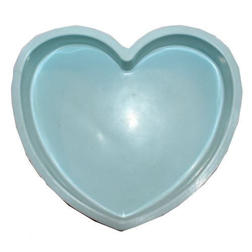 Moule a tarte coeur en silicone gâteau patisserie bleu