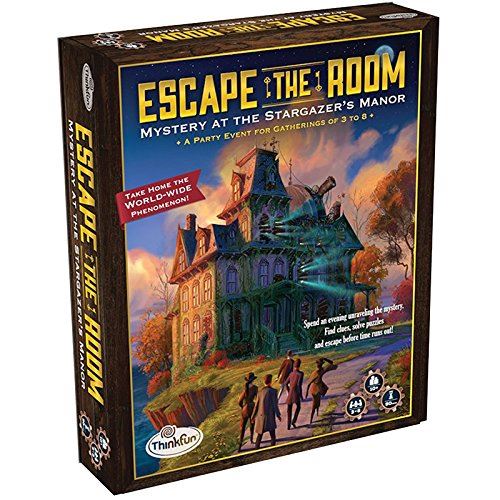 Think Fun Escape the Room Stargazers Manor - Une expérience d'évasion dans une boîte pour les 10 ans et plus
