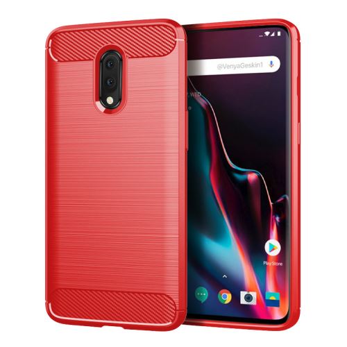Etui Coque de protection durable souple pour OnePlus 7 - Rouge