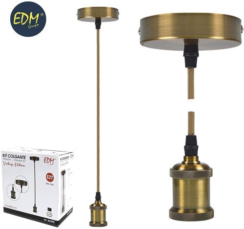 EDM Kit Pendentif Vintage Vieil Or E27 44392