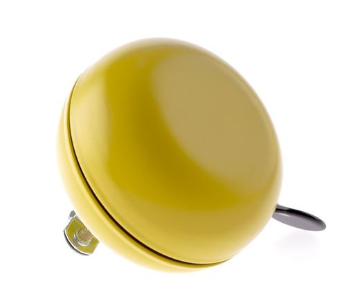 Niet Verkeerd sonnette de vélo ding-dong acier 80 mm jaune