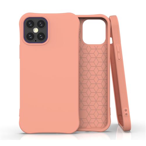 Coque en TPU couleur unie mate souple orange pour votre Apple iPhone 12 Pro 6.1 pouces
