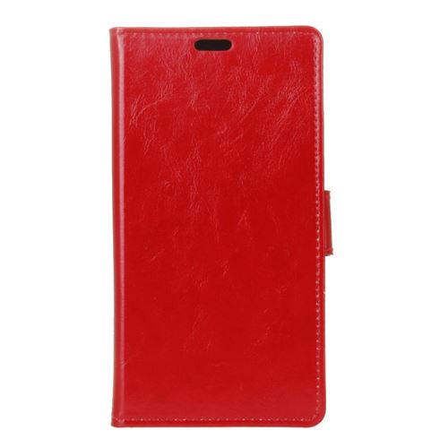 Etui en PU rouge pour votre Wiko Sunny 3 Plus