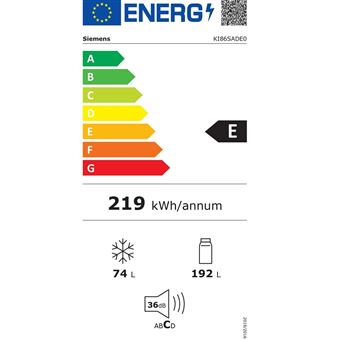 SIEMENS Réfrigérateur congélateur encastrable KI 86 SA DE0