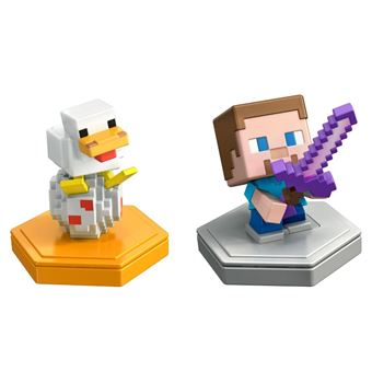 Mattel set Minecraft Earth Boost Minis 5 cm blanc/beige 2-pièces - 1