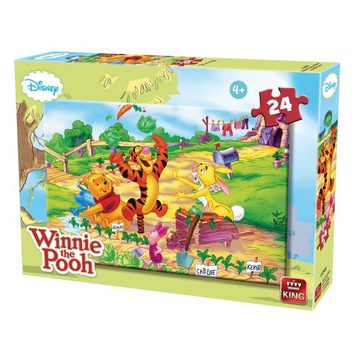 Puzzle 24 pièces : winnie l'ourson et ses amis king puzzles