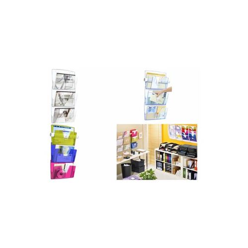 Cep Lot De 3 Corbeilles Murales Happy, A4, 1 Compartiment