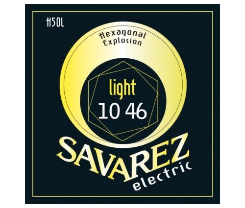 Savarez H50L Electric Hexagonal explosion light - jeu guitare électrique 10-46