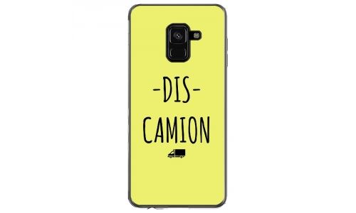 Coque souple pour Samsung Galaxy A8 2018 avec impression Motifs Dis Camion jaune
