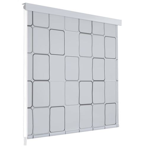 vidaXL Store roulant de douche 80 x 240 cm Carré