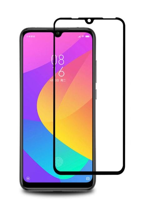 Verre Trempe pour Xiaomi MI 9 LITE - Film Transparent Bord Noir Vitre Protection Ecran [Phonillico®]