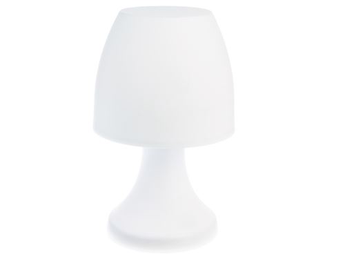 Lampe champignon à poser 19,5 cm - Blanc