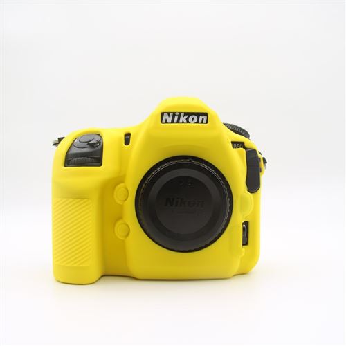 Coque en silicone sac souple de la caméra jaune pour votre Nikon D850