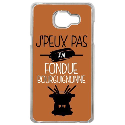 Coque j peux pas j ai fondue bourguignonne 7 compatible samsung galaxy a3 2016 transparent