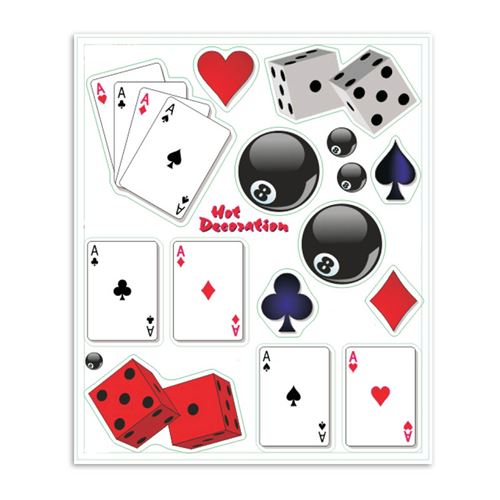 FC Bike Stickers Cartes Jeu + 24 X 20 cm