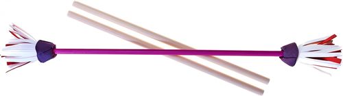 Acrobat bâtons à jongler fleurs 75 cm violet 3 pièces