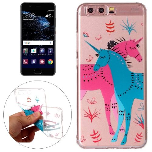 Huawei P10 Coque Protection TPU licorne Bleu ALS53703