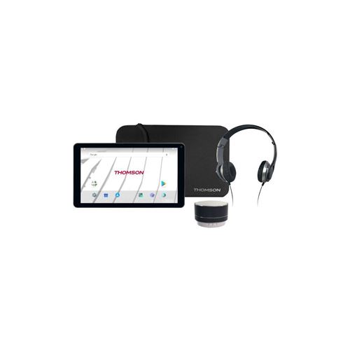 Thomson TEO 10RK1BK32PAK - Tablet - Android 7.1 (Nougat) - 32 GB eMMC - 10.1 (1024 x 600) - USB host - microSD sleuf - zwart