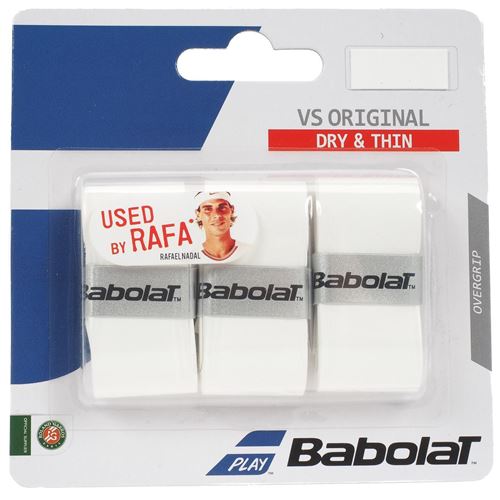 Surgrip raquette de tennis Babolat Vs grip original x3 blanc Blanc taille : UNI réf : 0