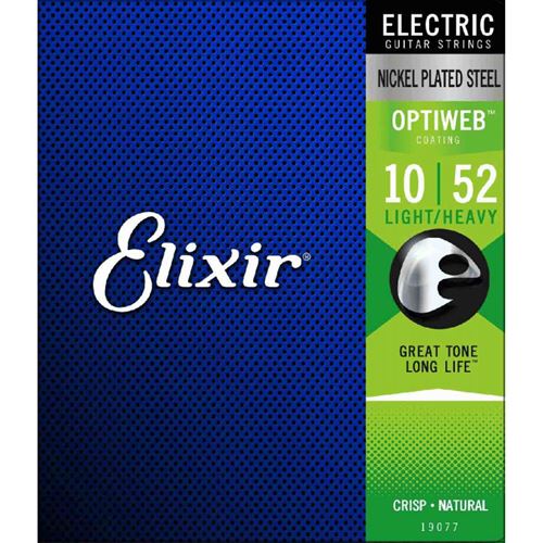 Elixir Optiweb 19077 - Jeu De Cordes Guitare Électrique 10-52
