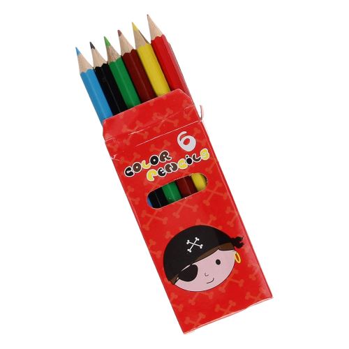 LG-Imports crayons de couleur pirate 9 cm 6 pièces