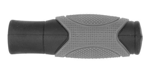 M-Wave Poignee FAT Boy 125 mm Noir Gris Paire