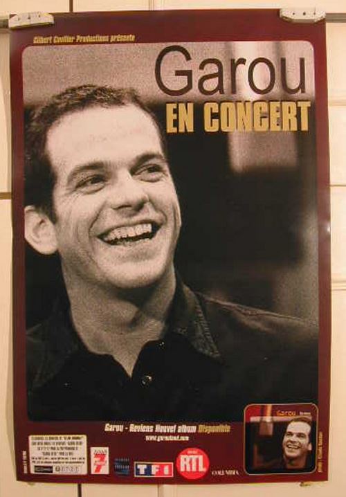 Garou - 40x60 cm - AFFICHE / POSTER