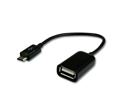 Connectland - c-smart - 0122001 - câble usb femelle vers micro usb - noir