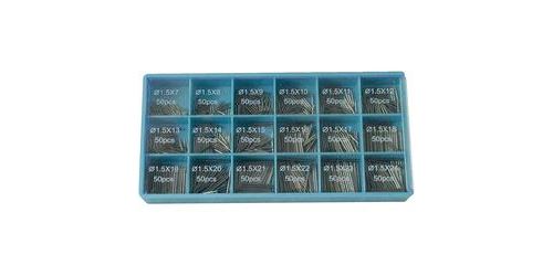 Assortiment de barrettes à ressort 900 pièces TOOLCRAFT 820925 1 set