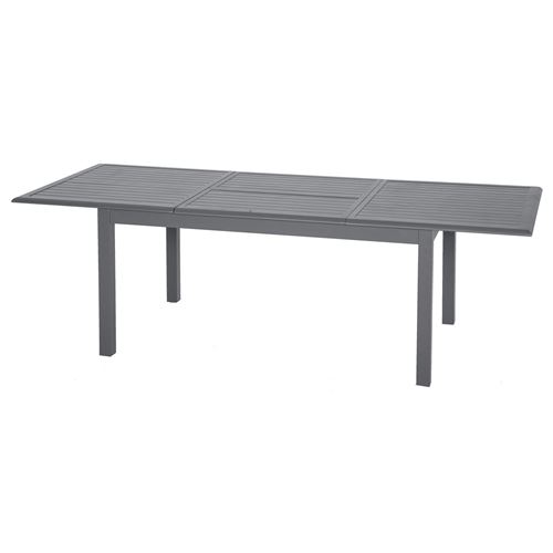 Hespéride - Table de jardin extensible Azua - Aluminium - 10 Personnes - Gris graphite - Azua