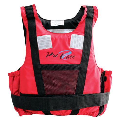 Gilet Pro Race.50 N. couleur rouge. 40 à 70 kg. norme ISO 12402-5