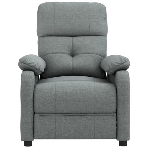 Vidaxl Gris Fauteuil De Massage Foncé Tissu