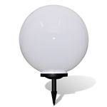 Atmosphera - Boule LED Extérieure Blanche (diamètre 30 Cm) - Alimentation Sur Batterie