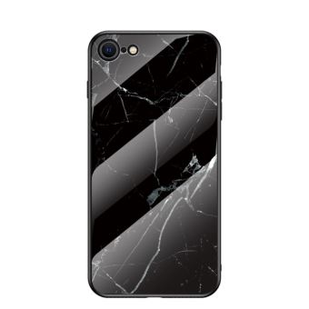 Coque en TPU combo motif grain de marbre noir pour votre ...