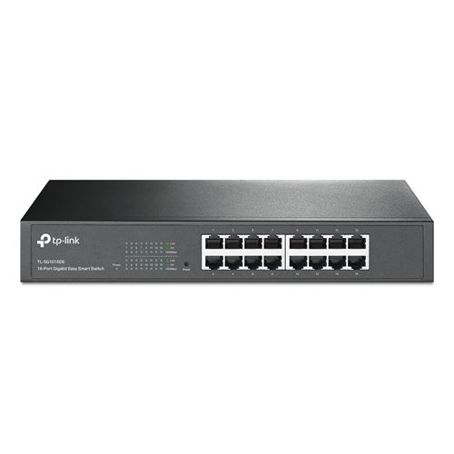 Tp-Link Tl-Sg1016Pe - Commutateur - Intelligent - 8 X 10/100/1000 (Poe+) + 8 X 10/100/1000 - De Bureau, Montable Sur Rack - Poe+ (110 W)
