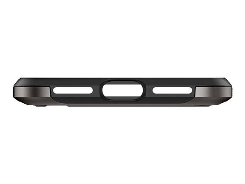 Spigen Hybrid NX - Achterzijde behuizing voor mobiele telefoon - polycarbonaat, thermoplastic polyurethaan (TPU) - staalgrijs - voor Apple iPhone X, XS