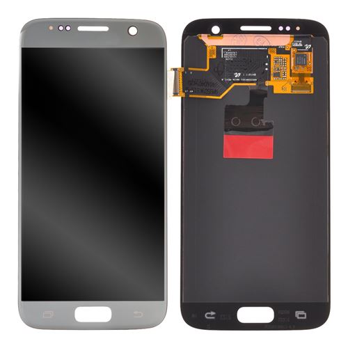 Ecran OLED avec vitre tactile miroir argenté de remplacement pour Samsung Galaxy S7 (G930 / G930F / G930FD)