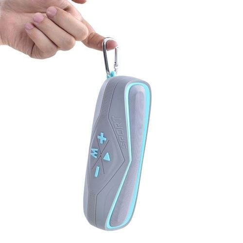 Mini Haut-Parleur Bluetooth Waterproof pour Sport et Outdoor (Bleu)