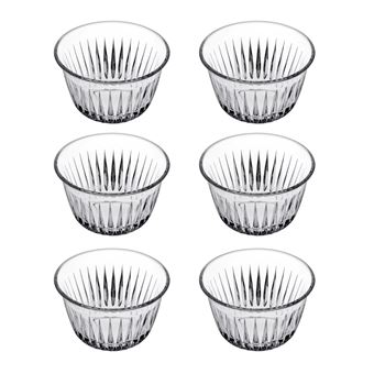 Lot De 5 Bols/saladiers En Verre Transparent - Résistants, Passe Au Micro-ondes - Style Moderne