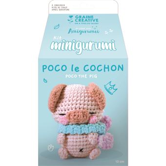 Kit Graine Créative mini amigurumi cochon 100 mm