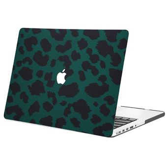 Coque Design Laptop pour MacBook Pro 13 pouces Retina Green Leopard Noir  iMoshion - Housses PC Portable - Achat & prix