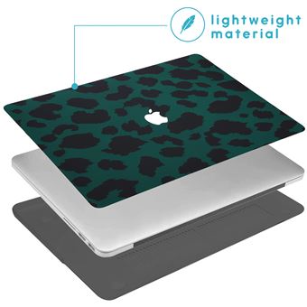 Coque Design Laptop pour MacBook Pro 13 pouces Retina Green Leopard Noir  iMoshion - Housses PC Portable - Achat & prix