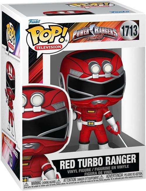 Non Communiqué Rouge Figurine Funko Pop! N°1713 - Power Rangers - Power Ranger Turbo - Ranger