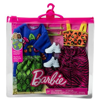 Mattel - Barbie Fashion Pack - Ensemble 2 Tenues de vêtements pour poupée -  Accessoire poupée - Achat & prix
