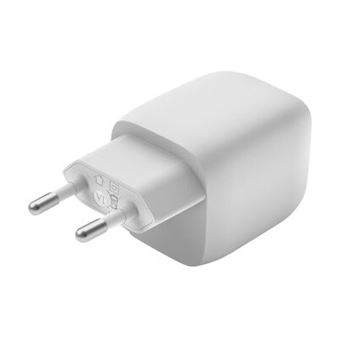 Belkin BoostCharge Pro GaN - Adaptateur secteur - Technologie PPS et GaN - 45 Watt - Fast Charge, PD 3.0 - 2 connecteurs de sortie (2 x USB-C) - blanc